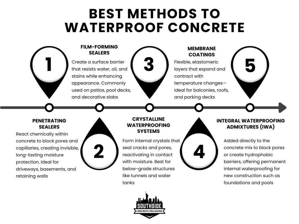 Best Methods to Waterproof Concrete