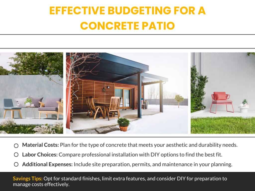 How Can You Budget Effectively for a Concrete Patio