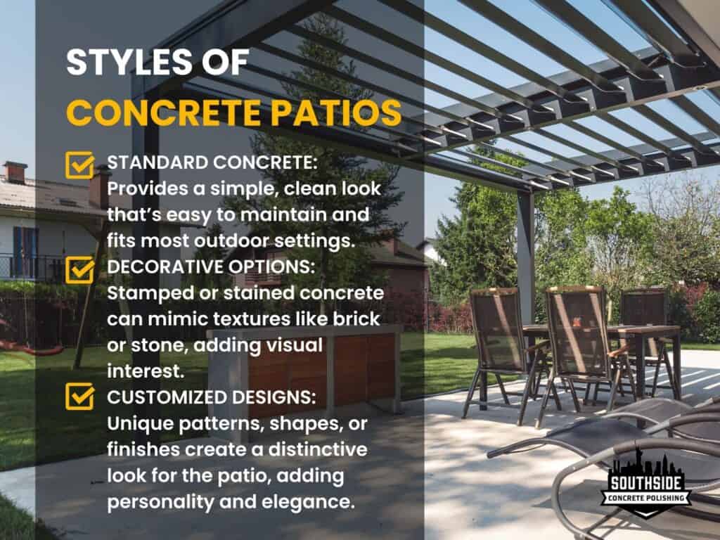 Styles of Concrete Patios