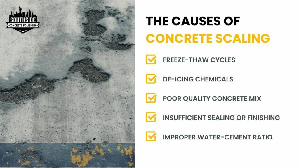 The Causes of Concrete Scaling
