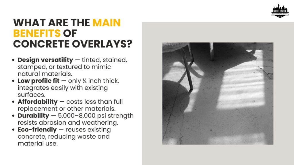 What Are the Main Benefits of Concrete Overlays