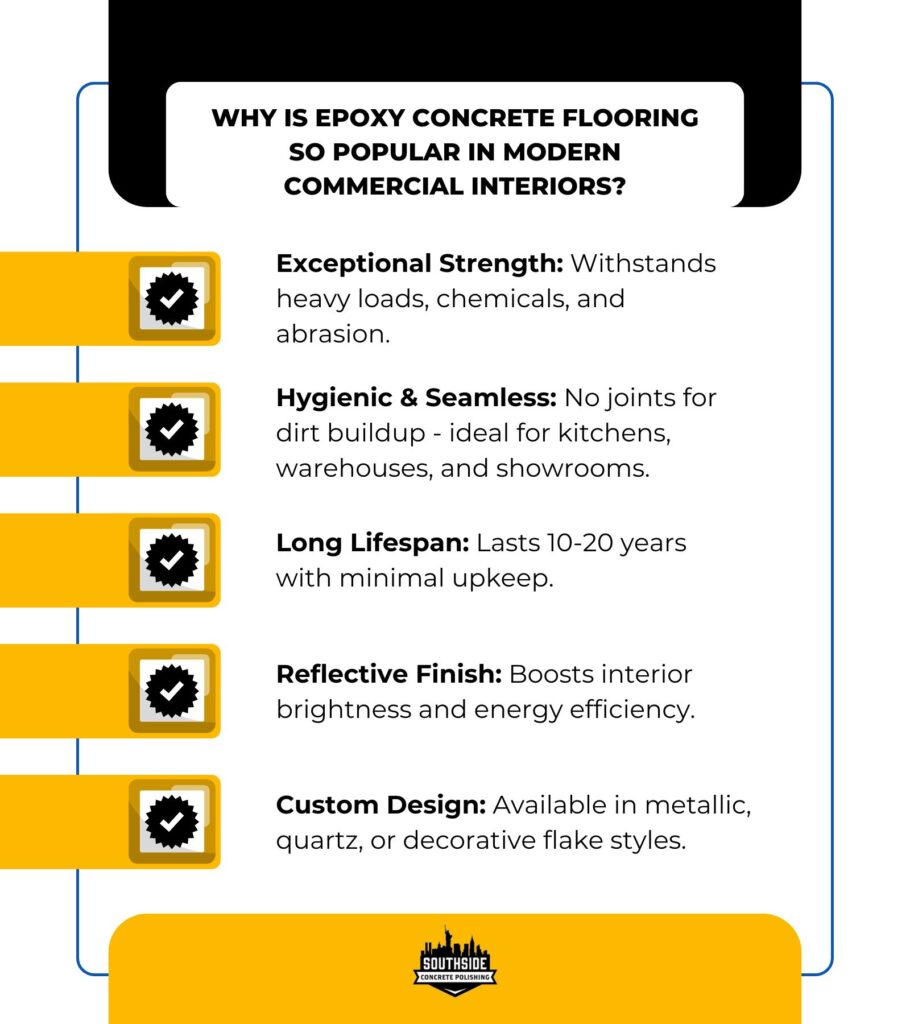 Why Is Epoxy Concrete Flooring So Popular in Modern Commercial Interiors