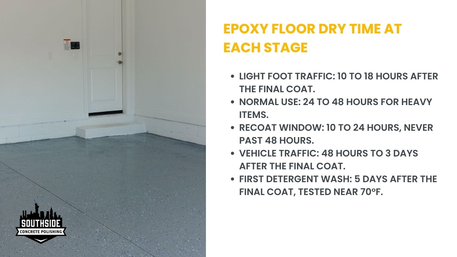 Epoxy floor cure stages timeline Epoxy floor cure stages timeline from tack-free to full cure